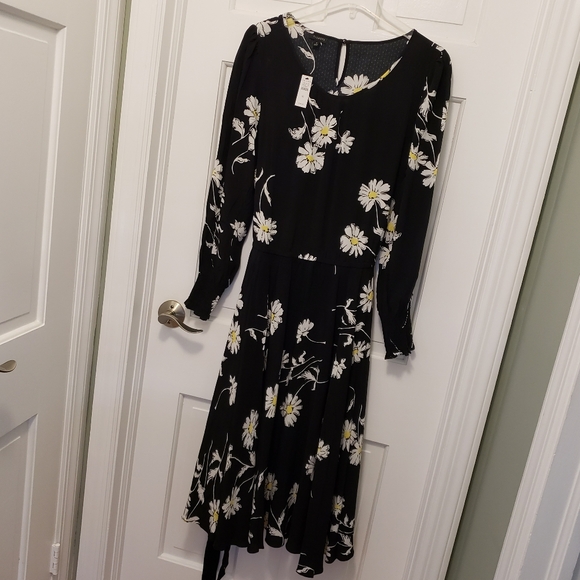 NWT Talbots Daisy Floral Print Fit & Flare Midi Dress Size 16, Classic Ret. $149 - Picture 8 of 12